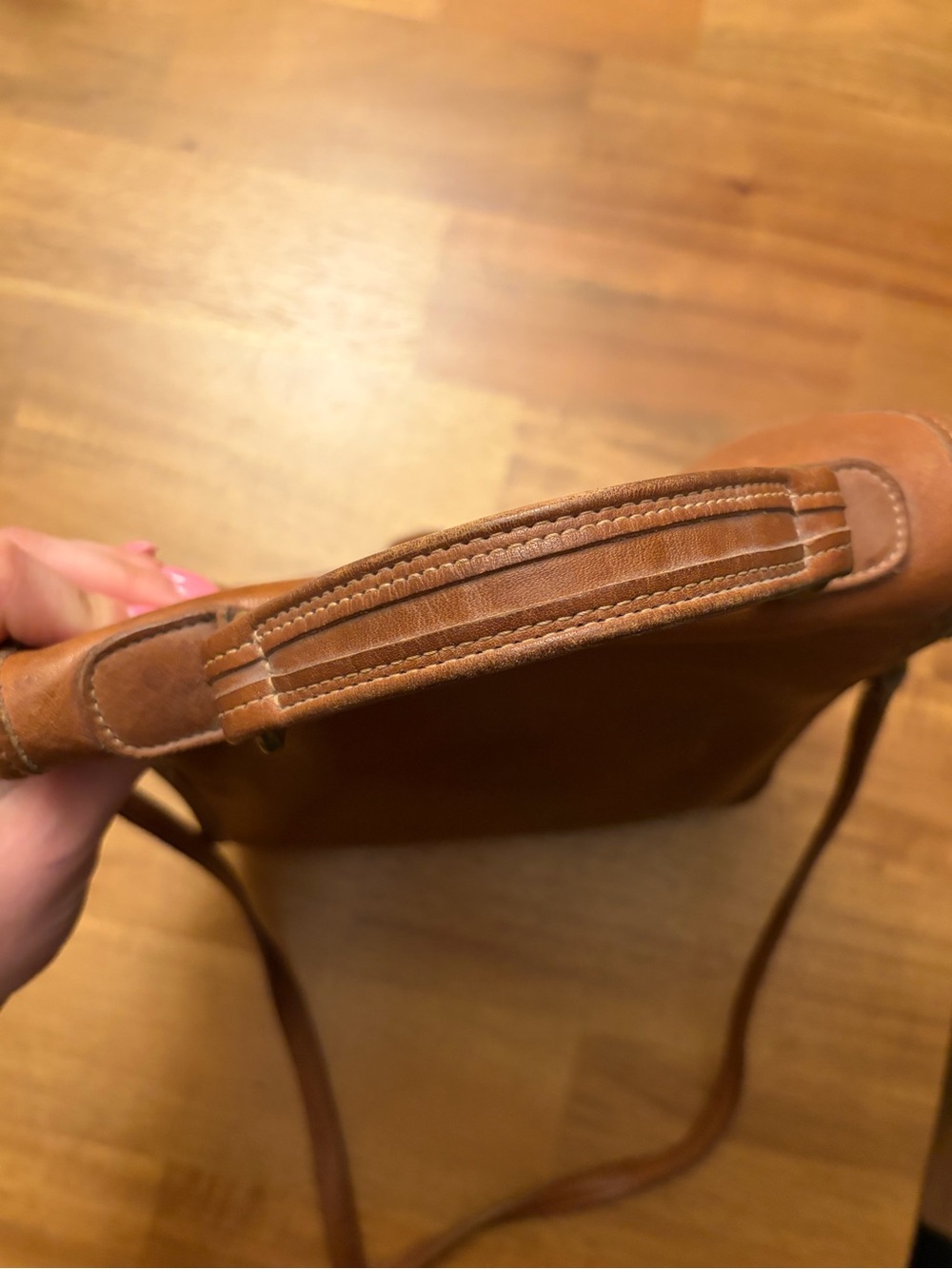Coach Vintage Brown Leather Crossbody Satchel - Picture 9 of 10